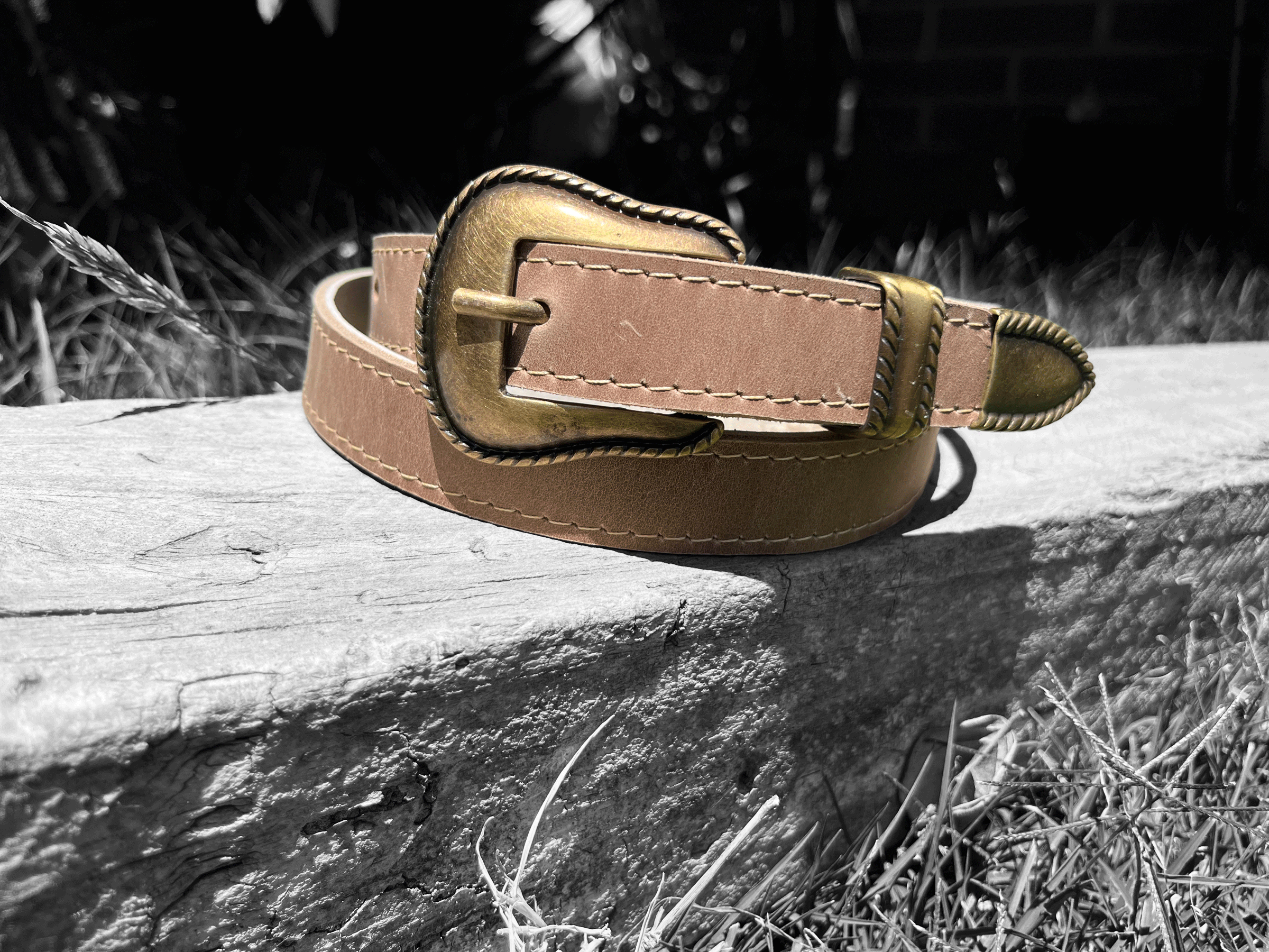 CINTURON TEXAS BRONCE TOSTADO