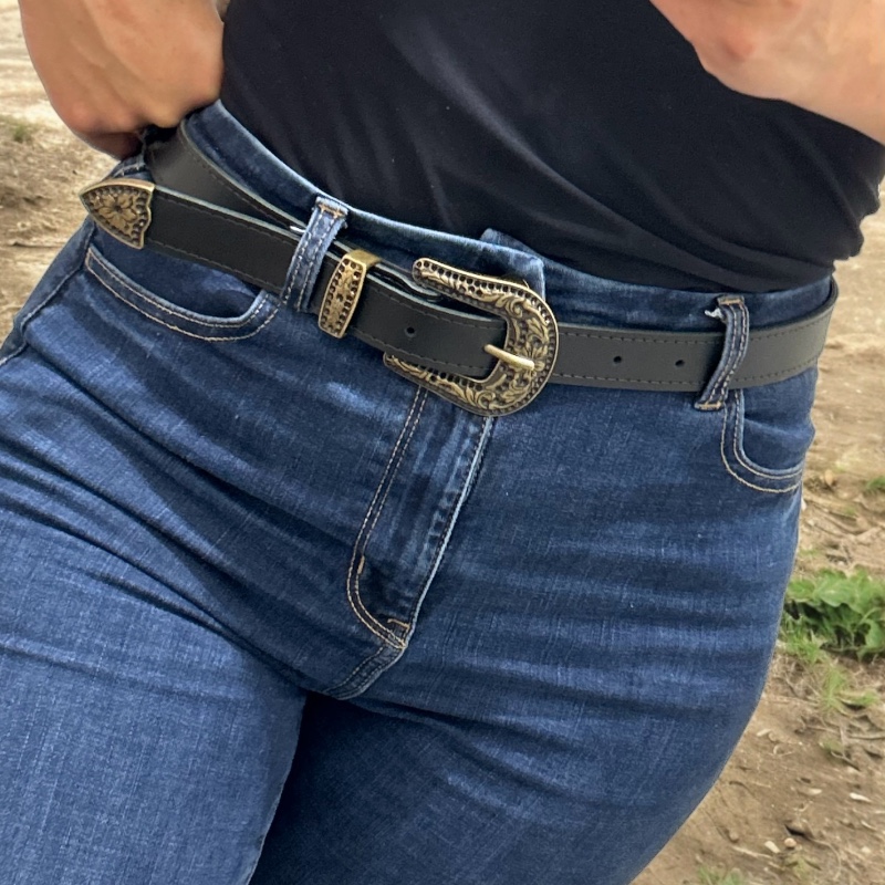 CINTURON HEBILLA JARDINERA BRONCE