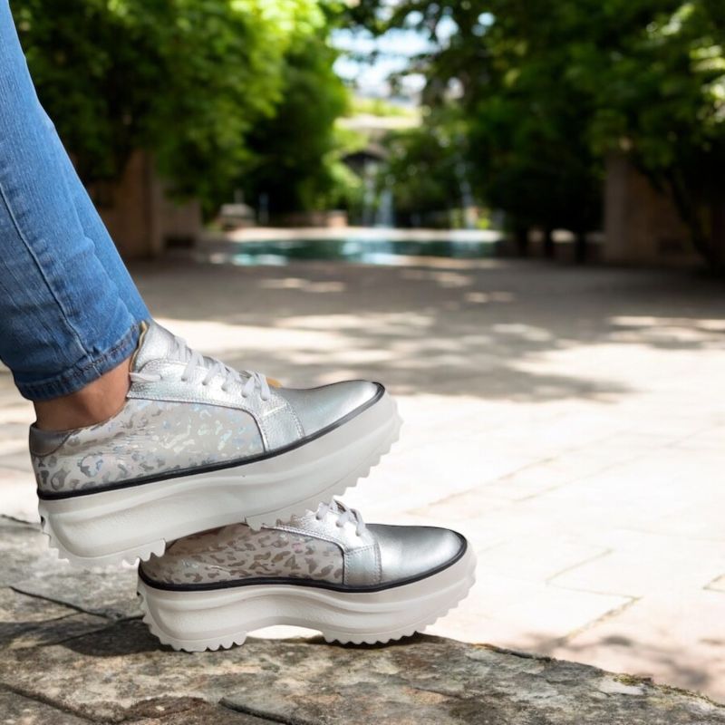 Zapatilla Estrella Plateada